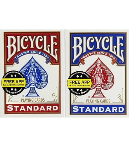 Amazon.com: 2 Decks Bicycle Rider Back 808 Standard Poker