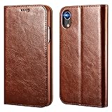 icarercase iPhone XR Wallet Case, Premium Leather