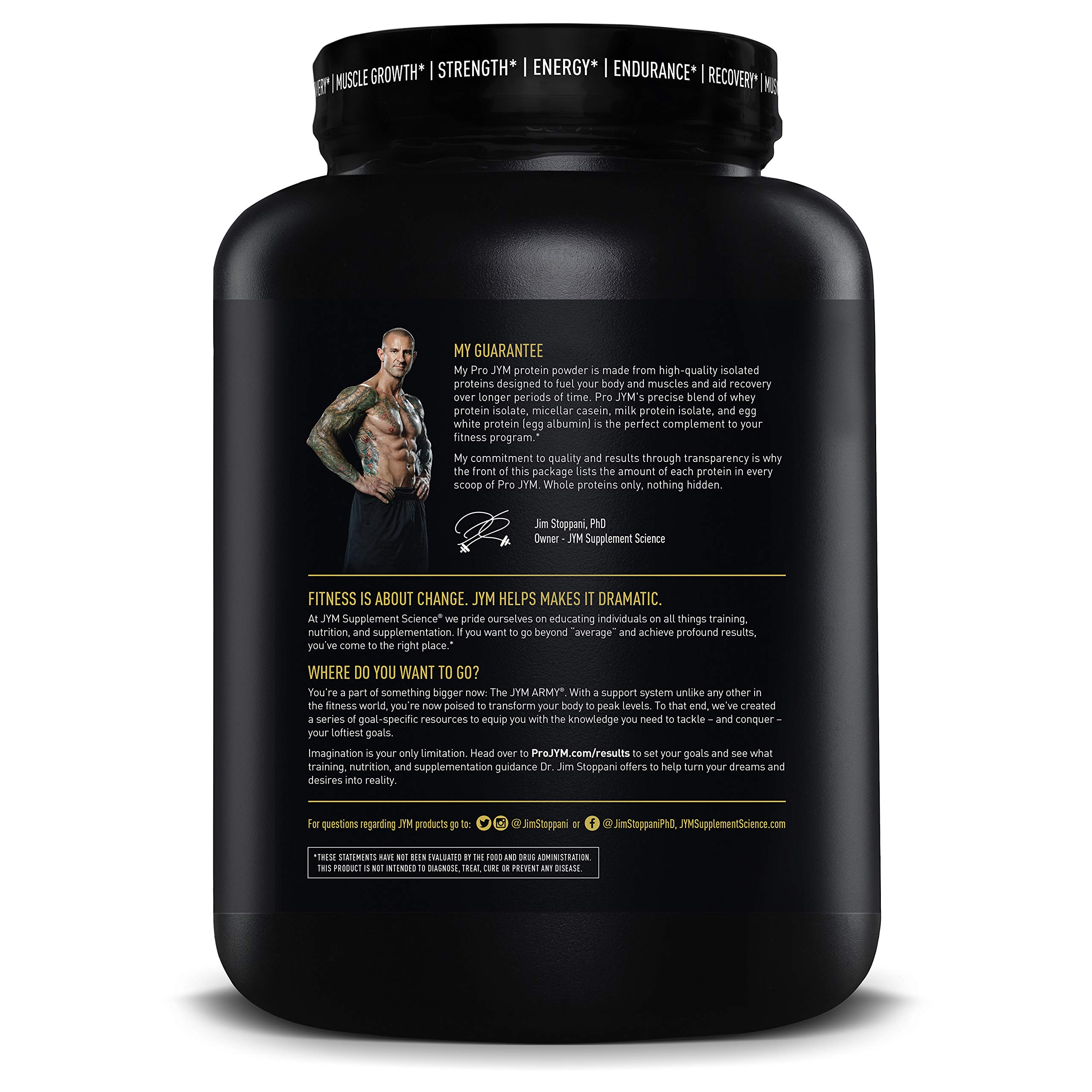 Pro JYM Protein Powder Egg White, Milk, Whey Protein Isolates