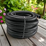 Cost Wise 25mm Corrugated Pond Pipe and Connector Kit 3m 2 Clips view 2