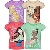 Disney Mickey Mouse Minnie Mouse Girls 4 Pack Graphic T-Shirts Infant to Big Kid