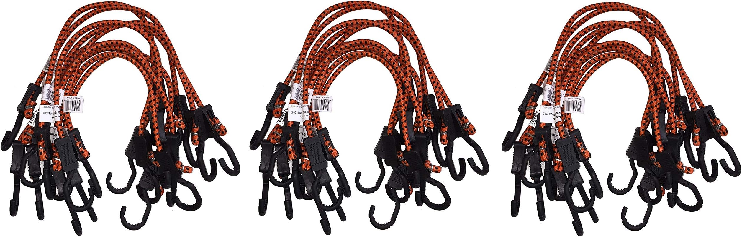 Kotap Adjustable 24-Inch Bungee Cords, 10-Piece, Item: MABC-24 (ะขhrะตะต Pะฐck)