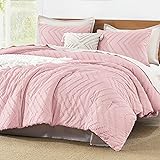 Litanika Pink Queen Size Comforter Sets, 3 Pieces
