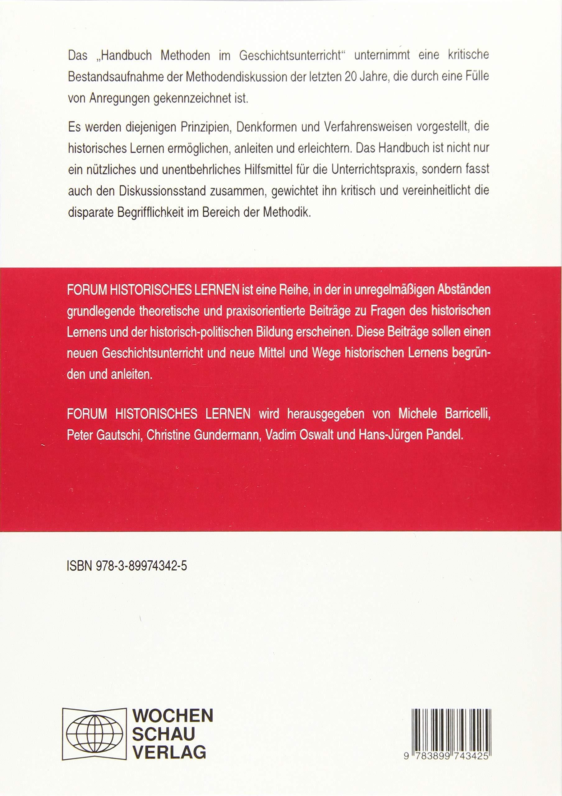 Handbuch Methoden Im Geschichtsunterricht Forum Historisches Lernen Amazon De Mayer Ulrich Pandel Hans Jurgen Schneider Gerhard Bucher