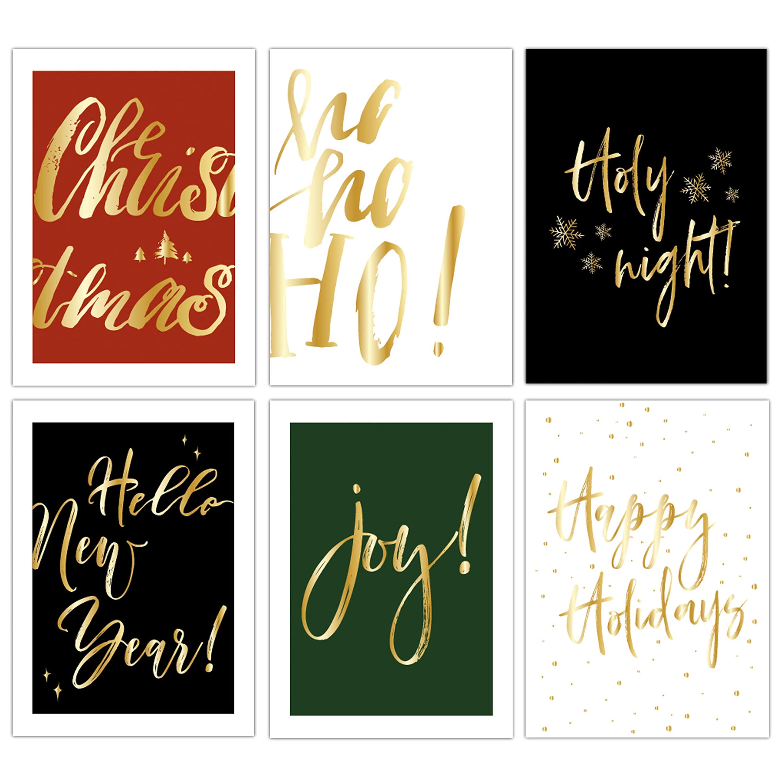 Postcards Christmas - Big Words - Set of 20