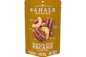 Sahale Snacks Gluten-free Snack Banana Rum Pecans Glazed Mix, 4 Oz
