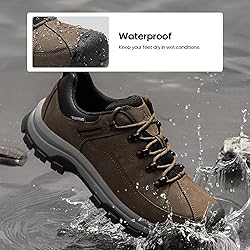 NORTIV 8 Men's Waterproof Hiking Shoes Non-Slip