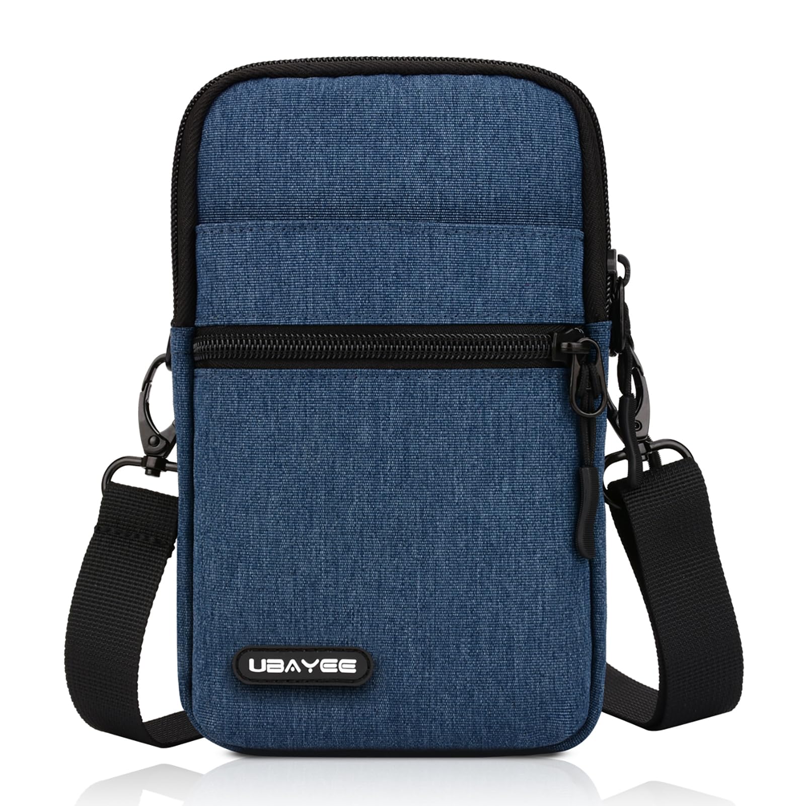 UBAYEE Crossbody Phone Bag with RFID Blocking for Men & Women – Lightweight Travel Passport Pouch & Secure Neck Wallet, Fits Up to 6.7" Phone, Navy Blue