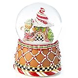 MacKenzie-Childs Teapot Nutcracker Snow Globe and