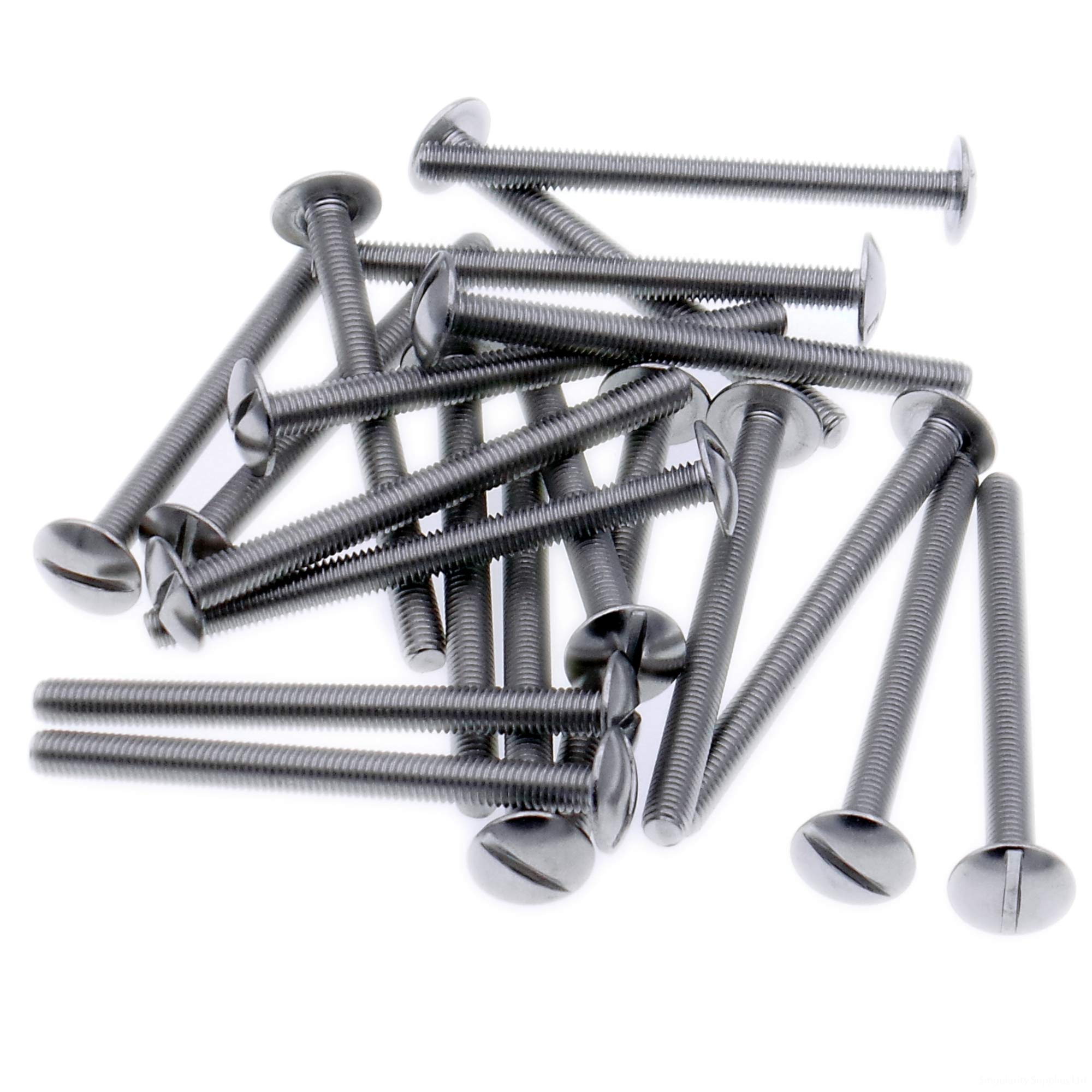 M3 (3mm x 50mm) Slot Mushroom Machine Screw (Bolt) - Stainless Steel (A2) (Pack of 20)