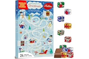 THE MADELAINE CHOCOLATE COMPANY Christmas Advent Calendar 2025 - Unwrap the Magic of Fun Advent Calendar with Premium Chocolates - Candy Advent Calendar for Christmas Ideal for Kids, Girls and Teens, 8 oz – Madelaine