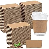 200 Pack Coffee Cup Sleeves for Cold and Hot Drinks Disposable Drink Sleeve for 10-24 oz Cups in Cafes Coffee Shops Offices