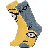 Bioworld Minions Stuart and Bello Kevin Womens Chenille Crew Socks