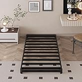 Likelalaso 3 inch Low Twin XL Bed Frames with Rounded Corner, Heavy Duty Metal, Easy Assembly, Noise Free, Black