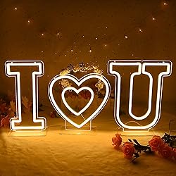 attneon Letter U Neon Sign,Letter Lights 26
