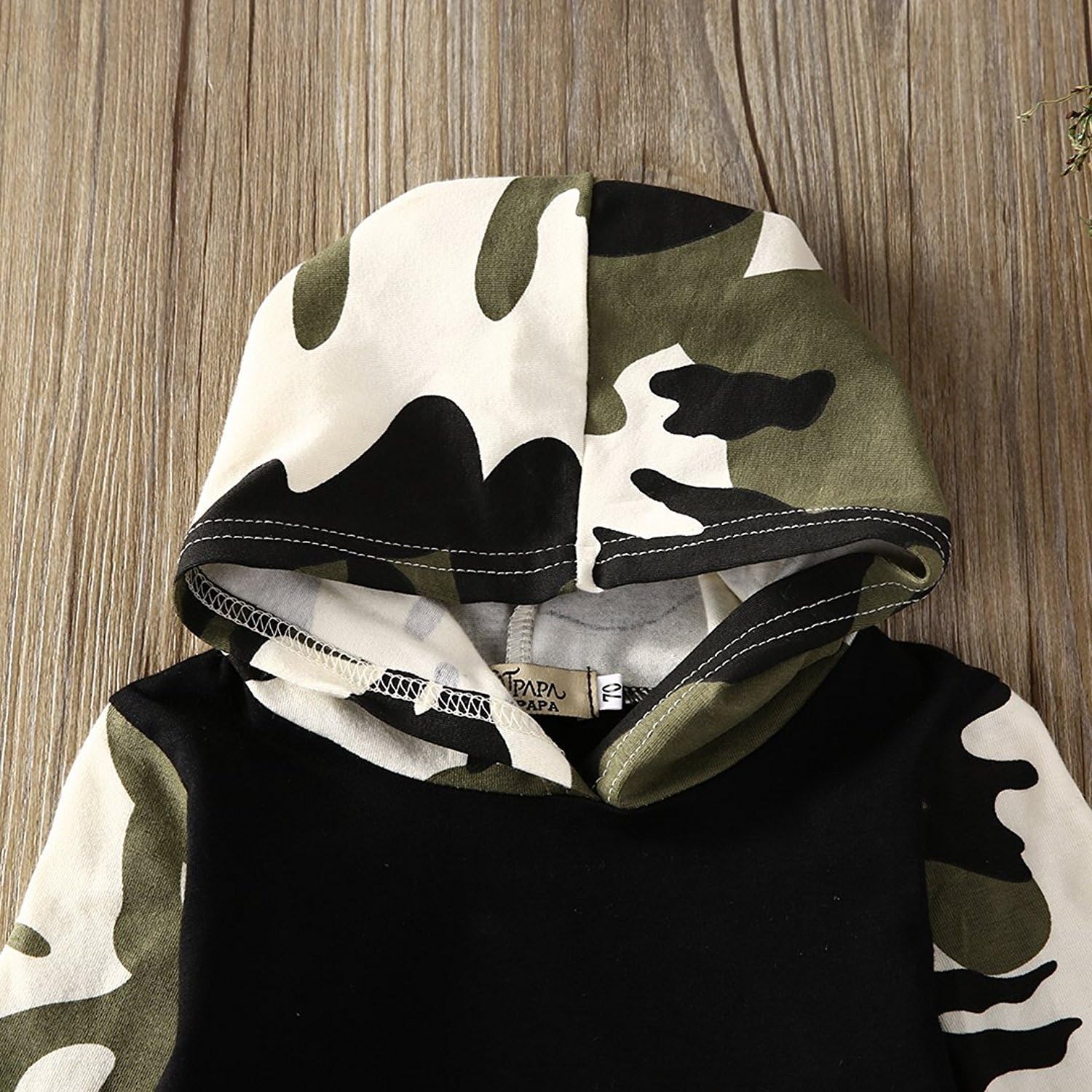 Infant Baby Boys Camouflage Hoodie Tops +Long Pants Outfits Set Clothes 0-3Y: Clothing