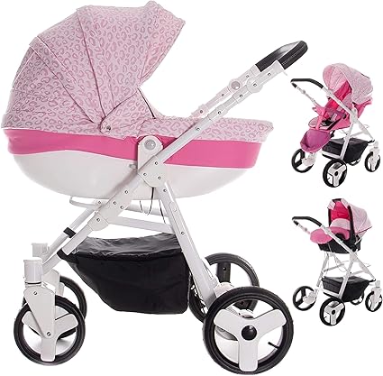 Poussette combiné rose Clearance