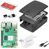 CanaKit Raspberry Pi 5 Essentials Starter Kit with Official Black Case (8GB RAM)