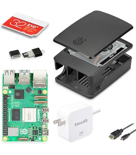 Amazon.com: CanaKit Raspberry Pi 5 Essentials Starter Kit with