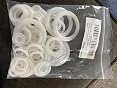 Plastic O Rings 15Pack 1\" DIY Crochet Ring Circle Hook...