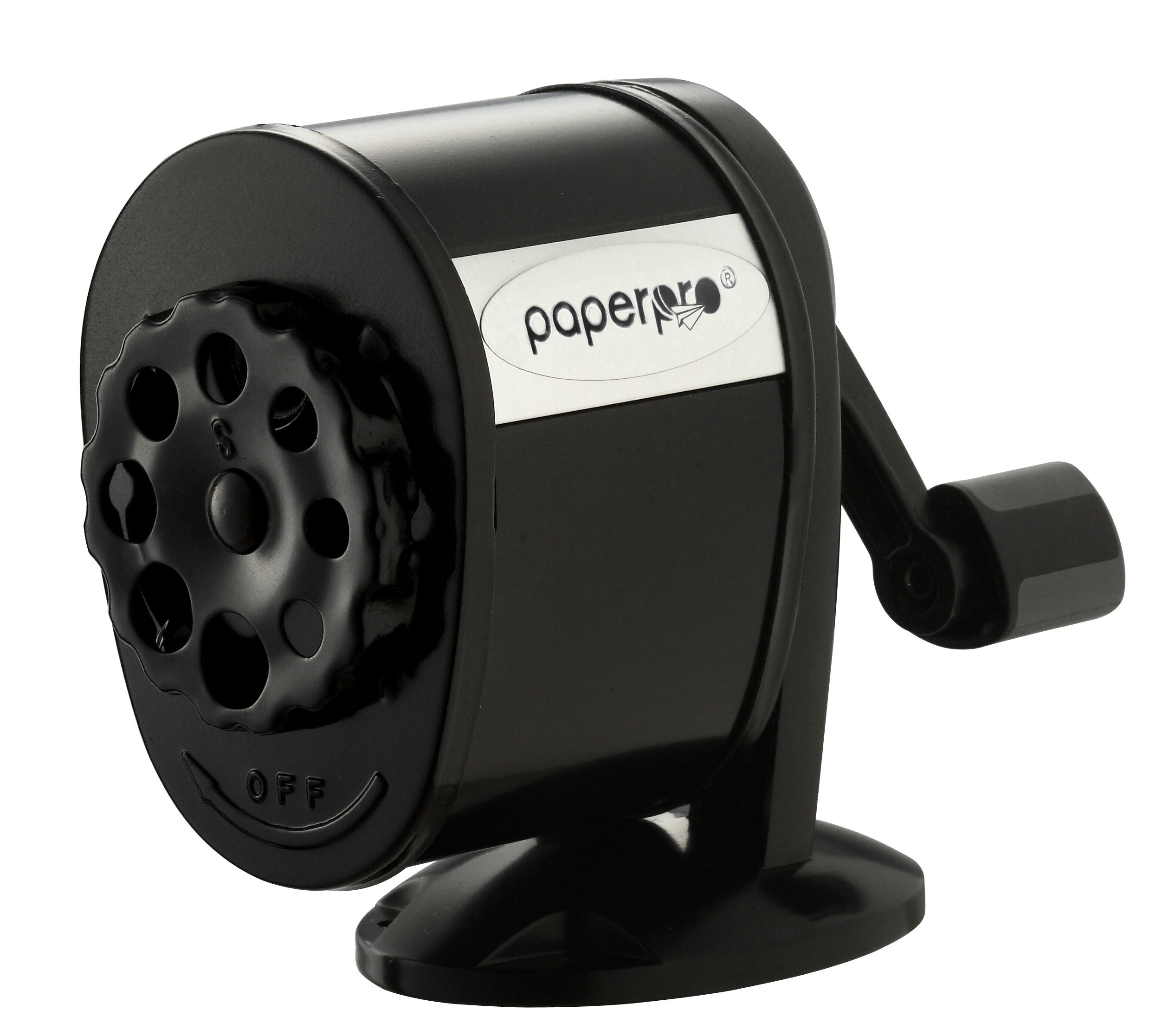 PaperPro"PencilPro School Manual" Pencil Sharpener - Metal Black, MPS1-BLK-EU