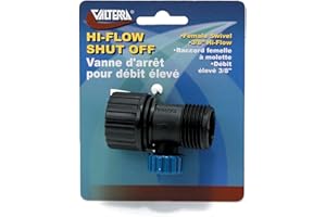 Valterra A01-0144VP Hi-Flow Shut-Off Valve , Black