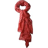 Peach Couture Elegant All Season Lightweight Sheer Animal Owl Print Scarf Shawl