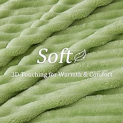 BEDELITE Sage Green Throw Blanket for Couch