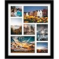 DUENPY 13x19 Collage Picture Frame - Holds Nine 4x6 Photos, Horizontal Or Vertical Wall Mount, Black