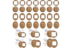 eggigi 120Pcs Small Bandages for Face, Breathable Round & Oval Bandage, Flexible Fabric Adhesive, Mini Wound Protection Care 