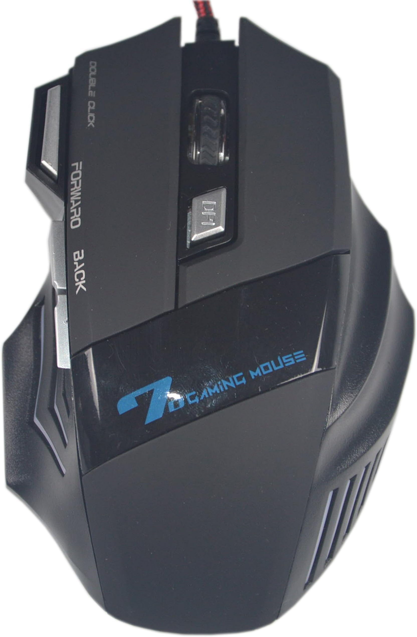 Nargos M17 500-2000 DPI 7 Button LED Optical USB Wired Gaming Mouse