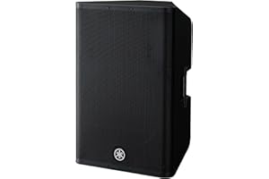 Yamaha DXR15MKII, 15" 1100W Powered Speaker Cabinet, Matte Black