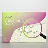 Mercury Concentration Test Strips in Water and air, 30 Pieces of Test Strips Fast and Easy to use. SAXD 2026