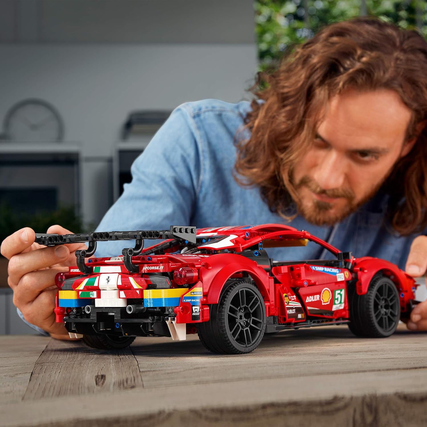 LEGO 42125 Technic Ferrari 488 GTE “AF Corse #51” Super Sports Car Exclusive Collectible Model, Collectors Set for Adults - Image 4