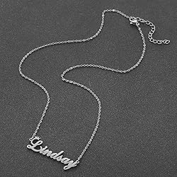Custom Silver Name Necklace Personalized for