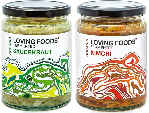 Loving Foods Award Winning Biologisch Zuurkool Kimchi 2 X 500g Rauw Niet Gepasteuriseerd En Barstensvol Nuttige Levende Bacterien 2 X Potten Amazon Nl