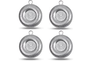 Fishing Weights Sinkers Disc Fishing Weights Coin Sinkers Saltwater Surf Fishing Weights Catfishing Tackle 1oz 2oz 3oz 4oz 5o
