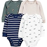 Simple Joys by Carter's baby-boys 4-pack Long-sleeve Bodysuit