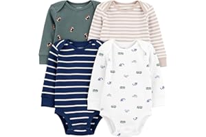 Simple Joys by Carter's baby-boys 4-pack Long-sleeve Bodysuit