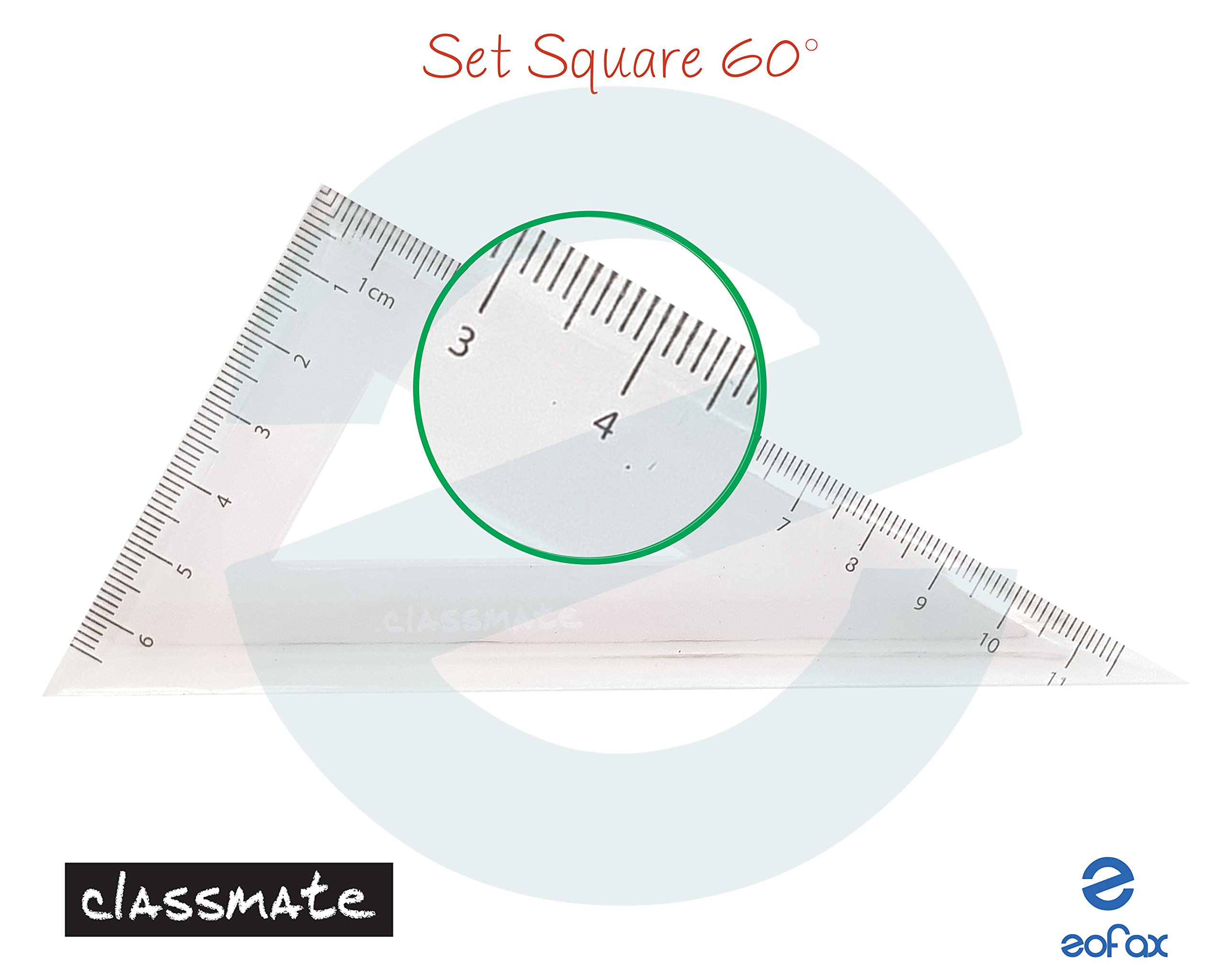 CLASSMATE Maths Set Geometry Ruler Squares Protractor Compass