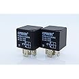 (x2) PC792A-1C-C-12S-DN-X-2 | 5 Pin Bosch Style SPDT 12 VDC Coil, 40/30 Amp Switching, Mini ISO Sealed Automotive Plug-in Relay with Diode | Cross: Omron G8JN-1C6T-DC12