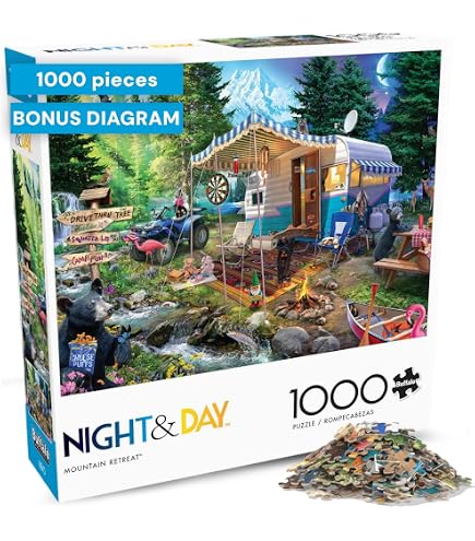 Puzzle Buffalo Games 1000 Pezzi - Dopo La Pioggia, Paesaggio Di Fattoria Con Animali, Dimensioni 67,9x50,2 Cm, Poster Incluso