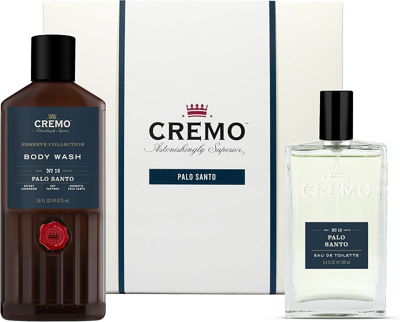 Cremo Palo Santo Gift Set Men 100ml EDT & 473ml Body Wash in Bag