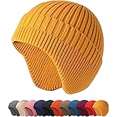 HiRui Knitted Beanie Hats Winter Hats Ear Covers for Men Women Kids Warm Slouchy