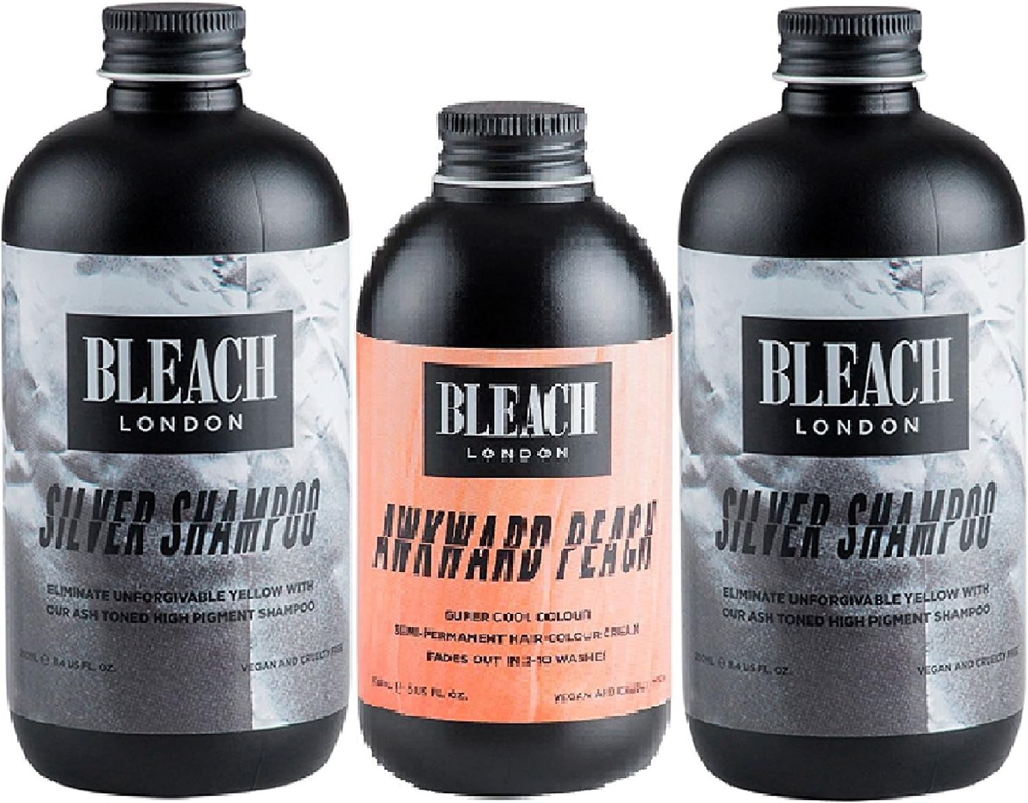 (3 PACK) Bleach London Silver Shampoo x 250ml & Bleach London Silver