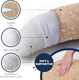 Niimo XXL Pregnancy Pillow & Nursing Pillow 100% Cotton Cover view 5