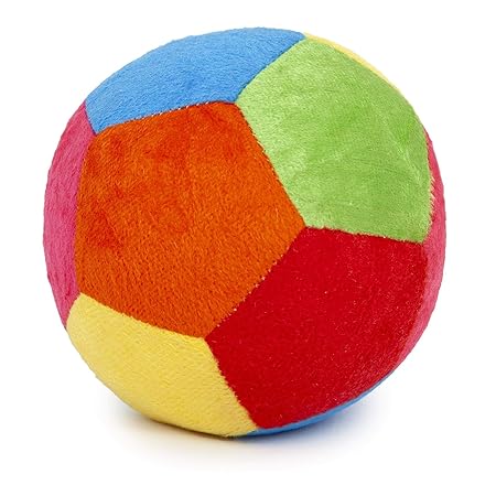 Pikipo Stuffed Soft Ball with Rattle Sound (Small, 11cm)