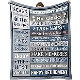 Psspotgj Retirement Gifts for Men/Women 2026, Funny Retirement Gifts for Men, Mens Retired Gifts Blanket, Leaving Farewell Going Away Gift for Coworker Teacher Dad Throws Blankets 60"x50"