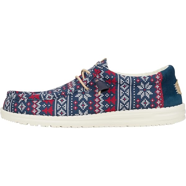 Amazon.com: HEYDUDE Wally Winter Sweater Navy/Multi Size 10  display picture 1