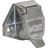 Buyers Products 2-Way Die-Cast Zinc Trailer Connector -Truck Side - Horizontal Pin Arrangement (TC1002)